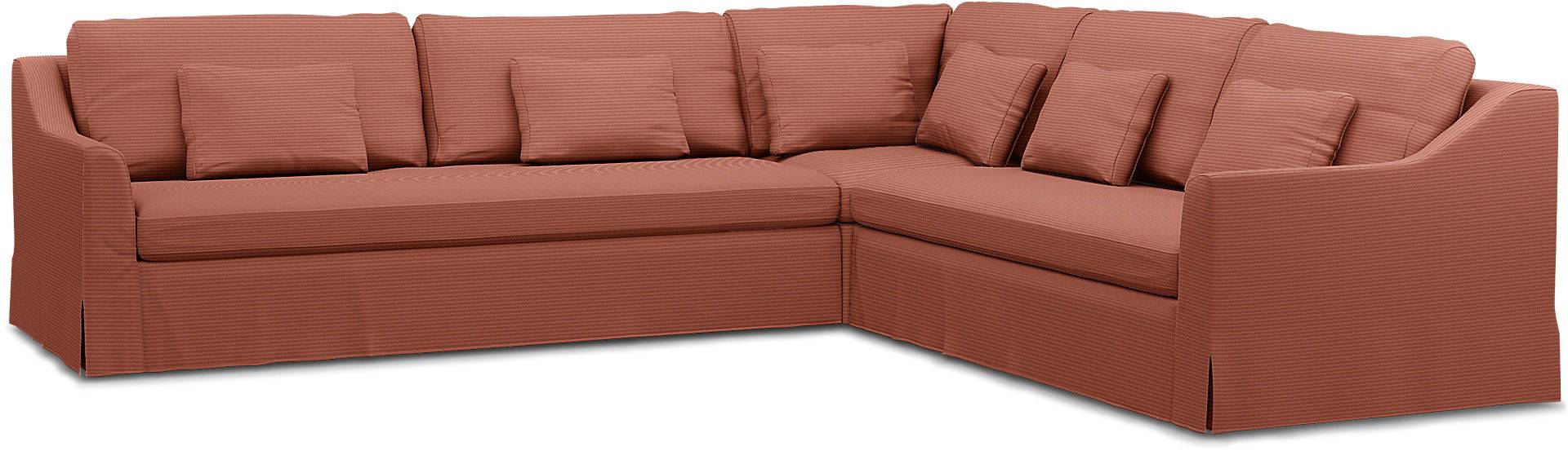 IKEA - BEZUG FÜR ECKSOFA FÄRLÖV (3+2), Retro Pink, Cord - Bemz von Bemz