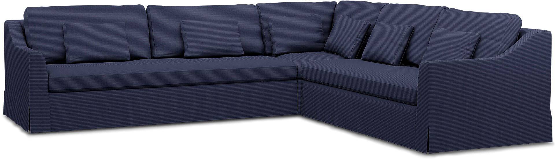 IKEA - BEZUG FÜR ECKSOFA FÄRLÖV (3+2), Volcanic Ash, Cord - Bemz von Bemz