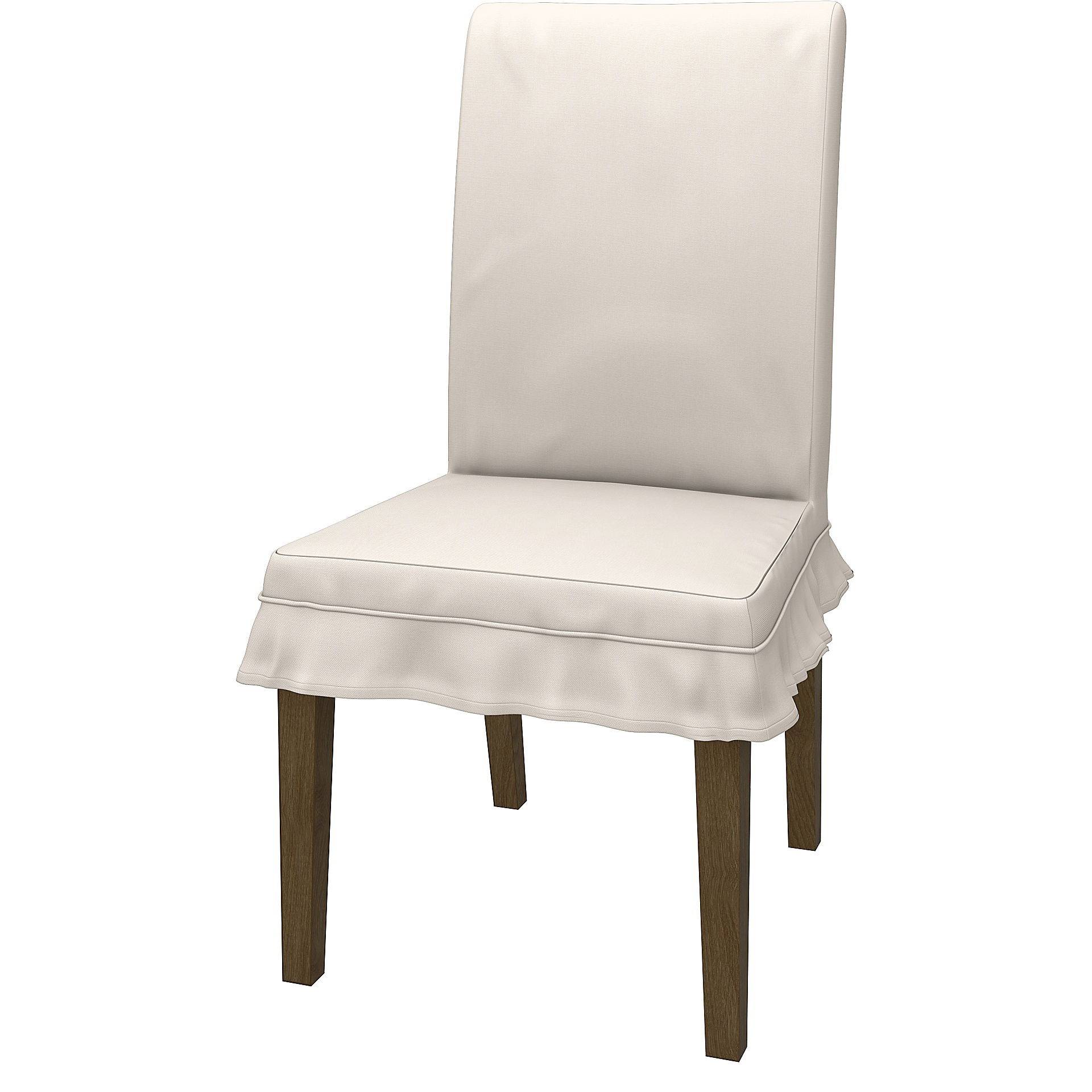 IKEA - BEZUG FÜR STUHL HENRIKSDAL KURZ UND RÜSCHEN (STANDARDMODELL), Soft White, Baumwolle - Bemz von Bemz