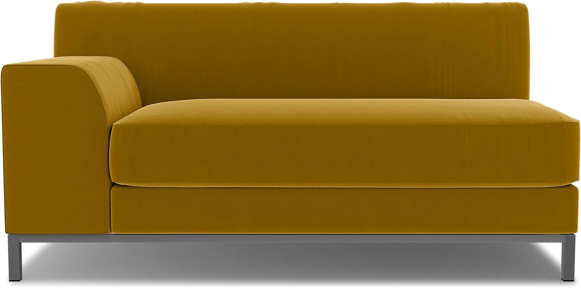 IKEA - Bezug für 2er-Sofa Kramfors, Armlehne links, Dijon, Samt - Bemz von Bemz