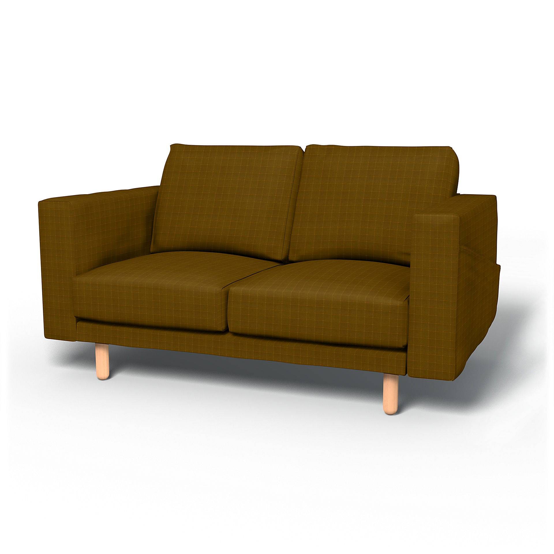IKEA - Bezug für 2er-Sofa Norsborg, Turmeric, Samt - Bemz von Bemz