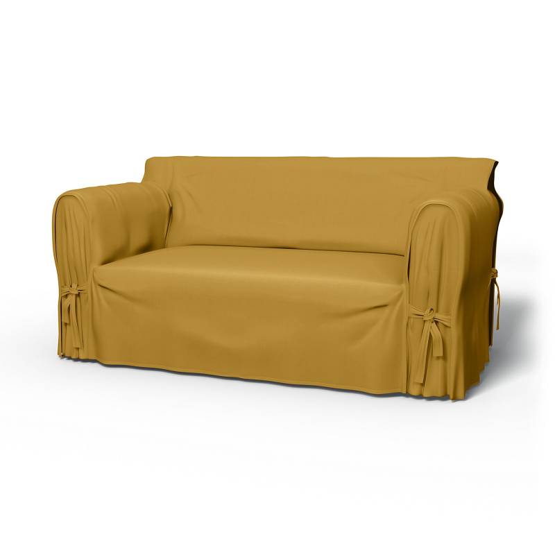 IKEA - Bezug für 2er-Sofas Multi Fit, Honey Mustard, Baumwolle - Bemz von Bemz
