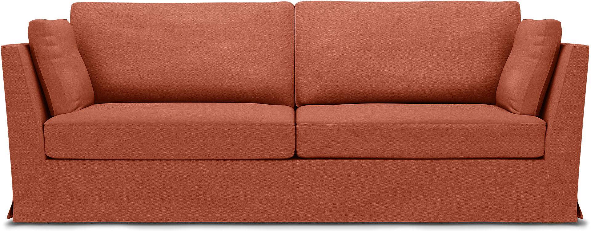 IKEA - Bezug für 3,5er-Sofa Stockholm, Burnt Orange, Leinen - Bemz von Bemz