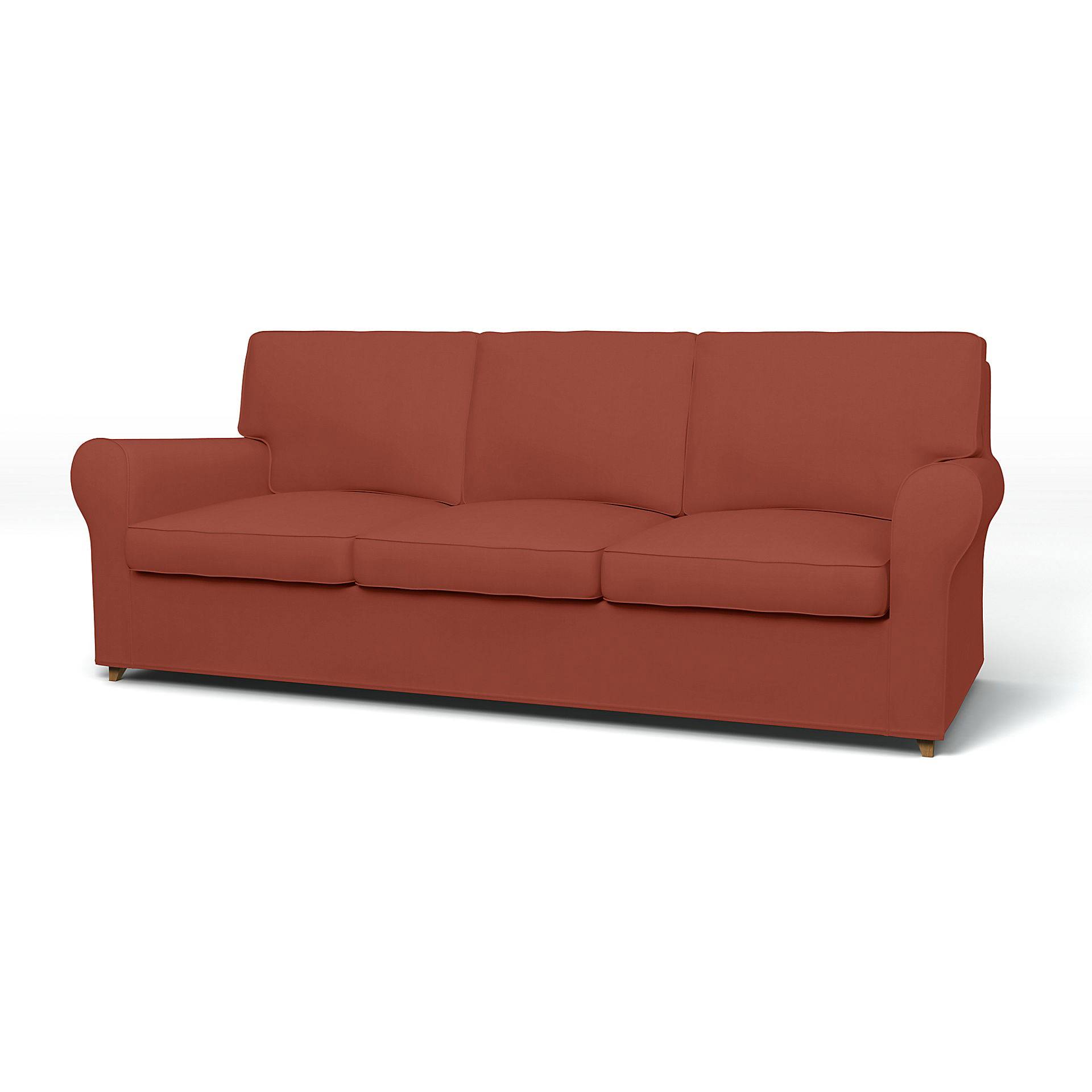 IKEA - Bezug für 3er-Sofa Ängby, Burnt Orange, Baumwolle - Bemz von Bemz