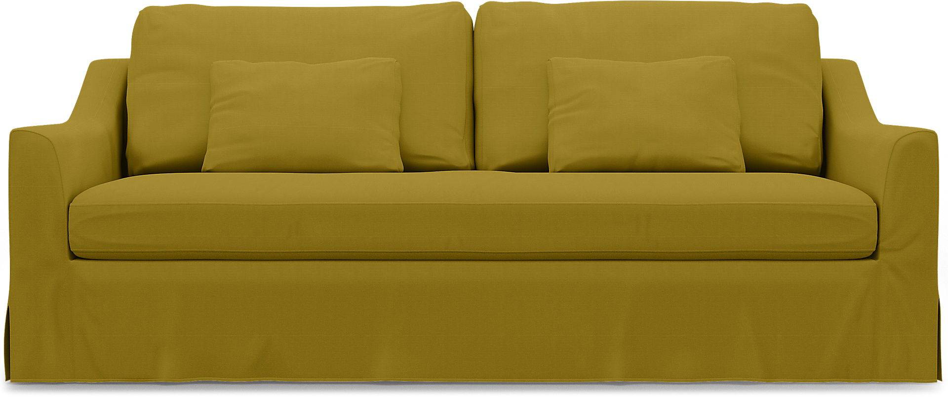 IKEA - Bezug für 3er-Sofa Färlöv, Olive Oil, Baumwolle - Bemz von Bemz