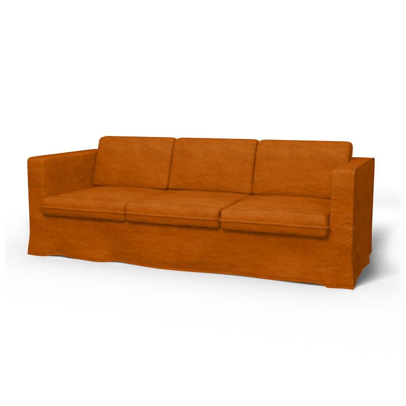 IKEA - Bezug für 3er-Sofa Karlanda, Cognac, Samt - Bemz von Bemz