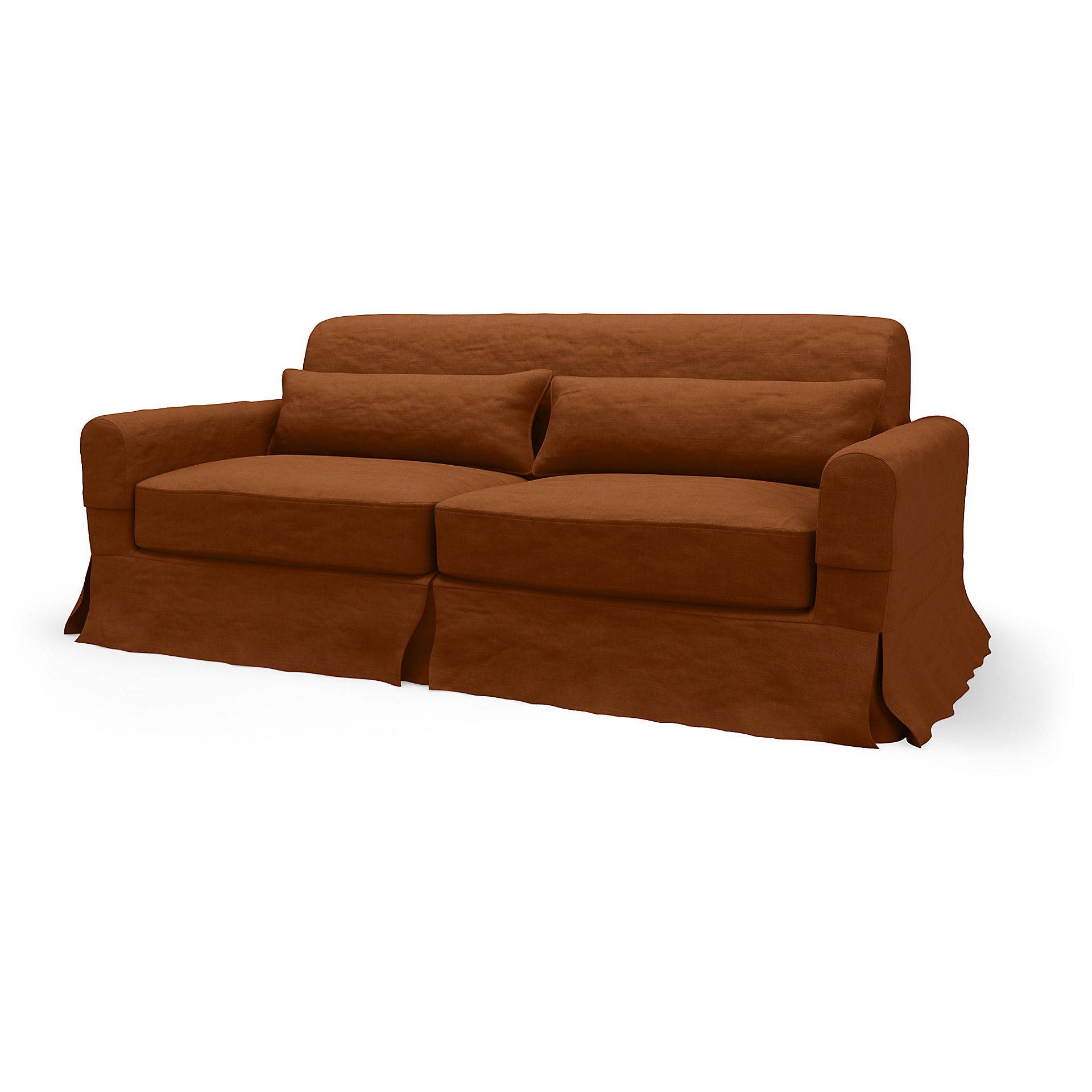 IKEA - Bezug für 3er-Sofa Nikkala, Cinnamon, Samt - Bemz von Bemz