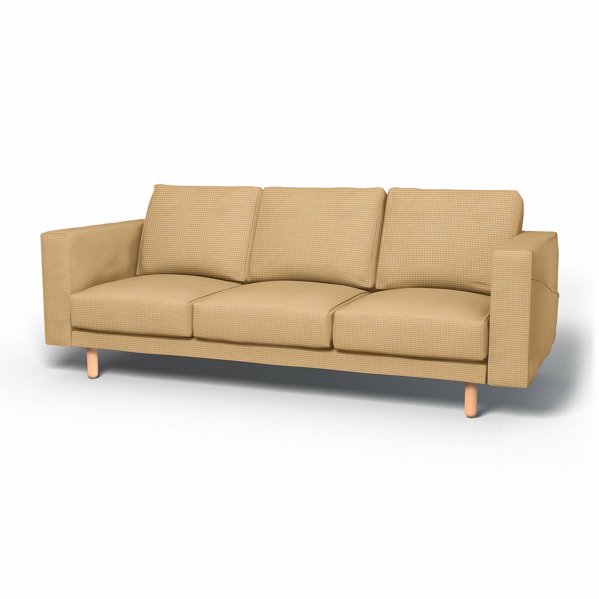 IKEA - Bezug für 3er-Sofa Norsborg, Sun Yellow, Baumwolle - Bemz von Bemz