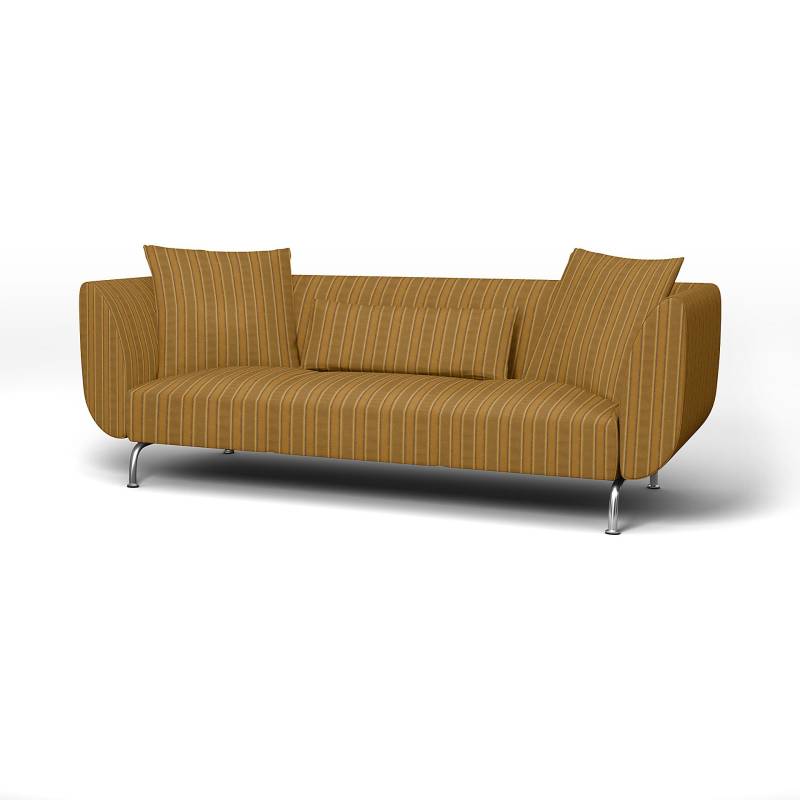 IKEA - Bezug für 3er-Sofa Strömstad, Mustard Stripe, Baumwolle - Bemz IKEA - Bezug für 3er-Sofa Strömstad, Mustard Stripe, Baumwolle - Bemz von Bemz