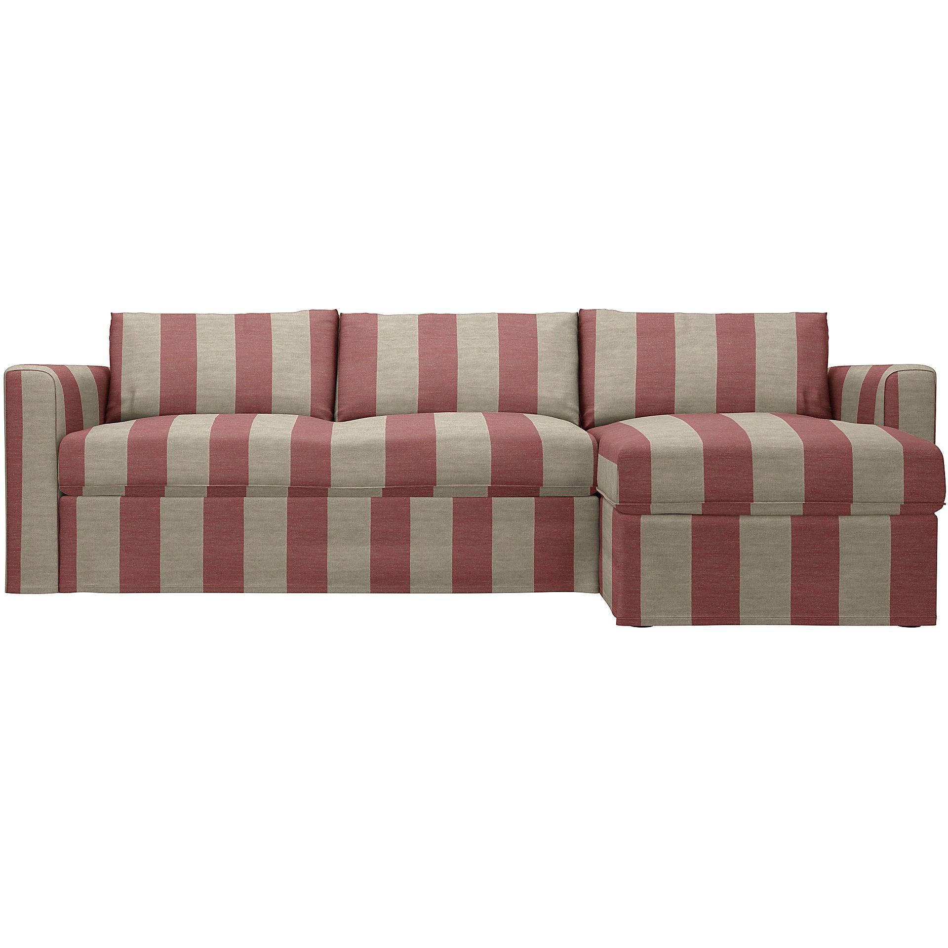 IKEA - Bezug für 3er-Sofa Vimle mit Récamiere, Soft Red, Leinen - Bemz IKEA - Bezug für 3er-Sofa Vimle mit Récamiere, Soft Red, Leinen - Bemz von Bemz