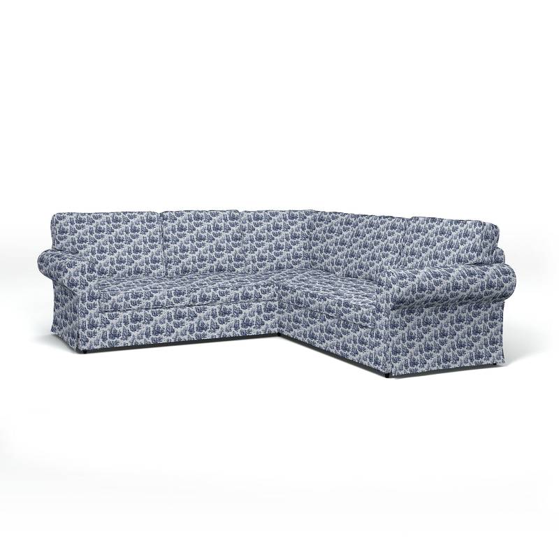 IKEA - Bezug für 4er-Ecksofa Ektorp, Dark Blue, BOUCLÉ & TEXTURIERT - Bemz von Bemz