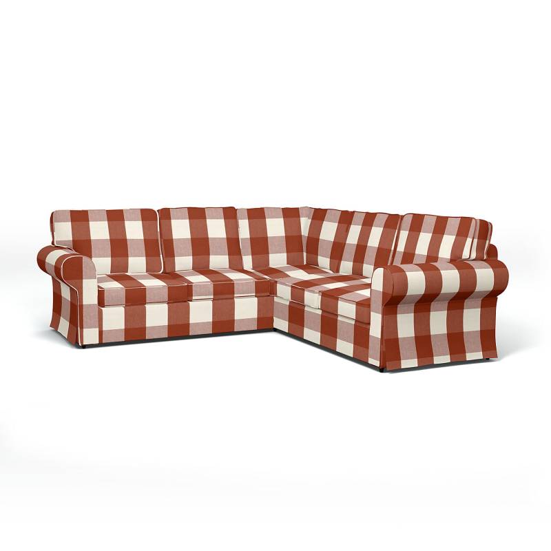 IKEA - Bezug für 4er-Ecksofa Ektorp, Terracotta, Leinen - Bemz IKEA - Bezug für 4er-Ecksofa Ektorp, Terracotta, Leinen - Bemz von Bemz