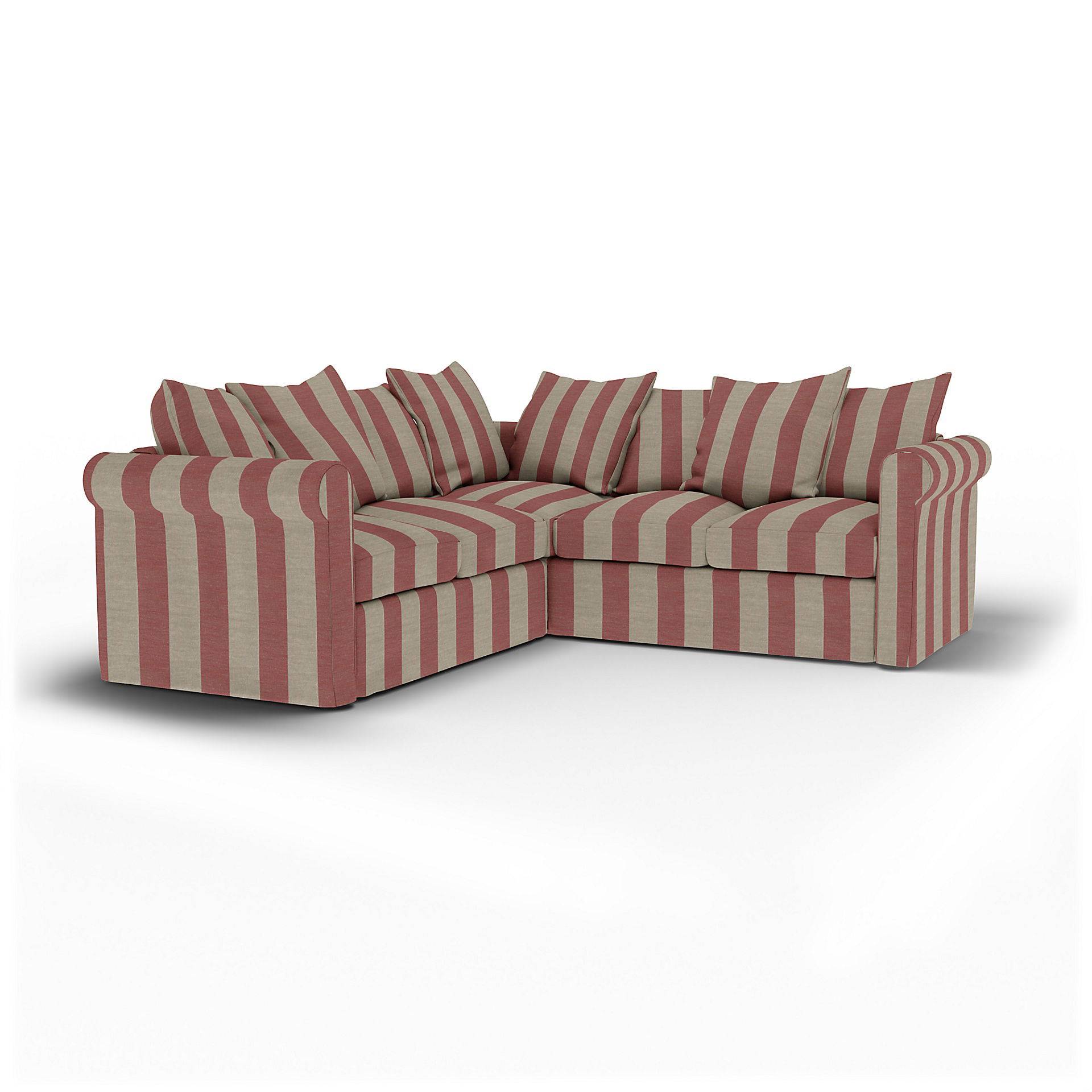 IKEA - Bezug für 4er-Ecksofa Grönlid, Soft Red, Leinen - Bemz IKEA - Bezug für 4er-Ecksofa Grönlid, Soft Red, Leinen - Bemz von Bemz