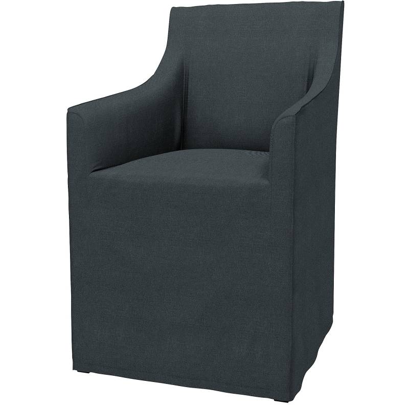 IKEA - Bezug für Armlehnstuhl Sakarias, Graphite Grey, Leinen - Bemz von Bemz