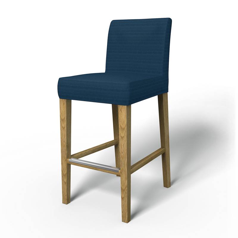 IKEA - Bezug für Barhocker Henriksdal (Standardmodell), Denim Blue, Samt - Bemz von Bemz
