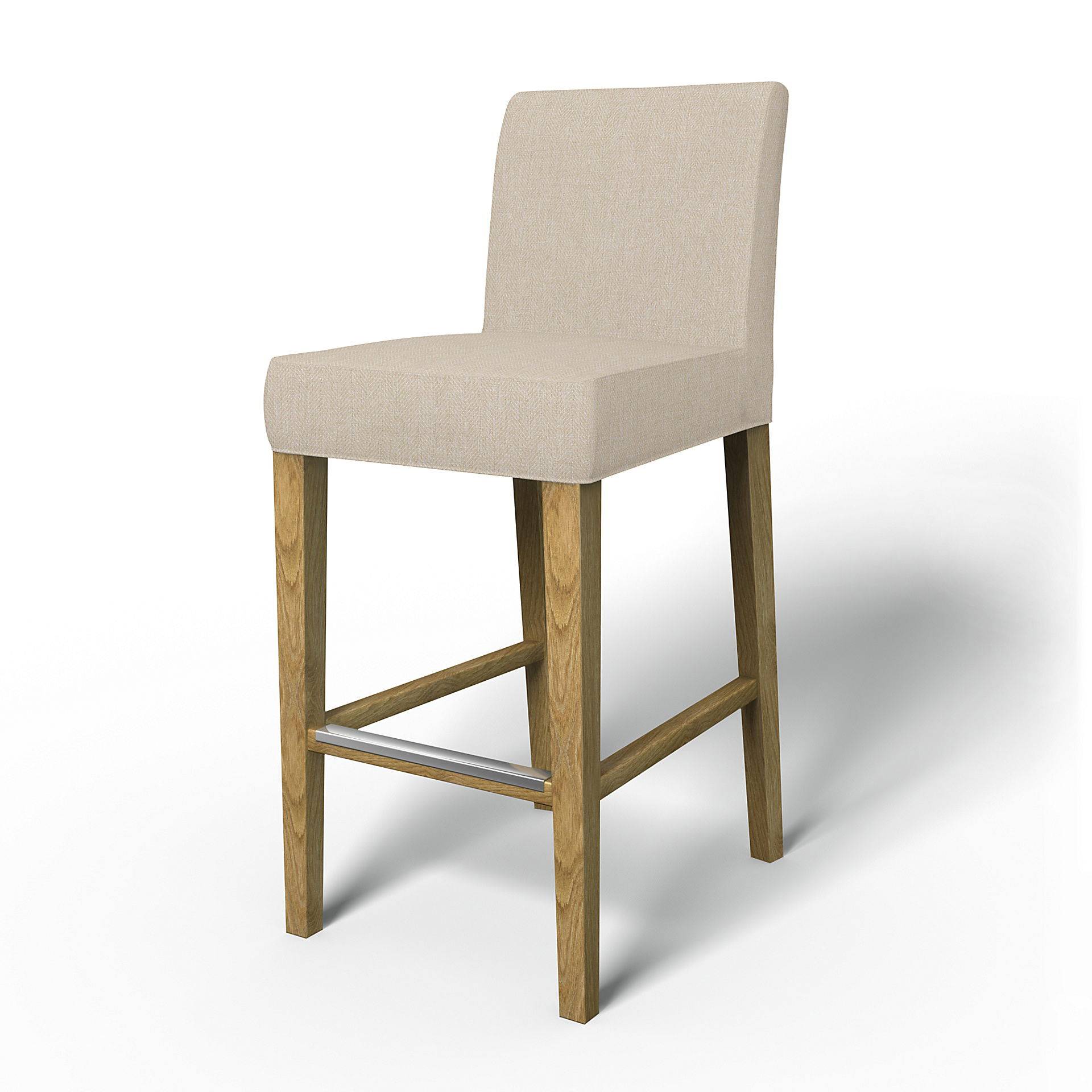 IKEA - Bezug für Barhocker Henriksdal (Standardmodell), Natural, - Bemz von Bemz