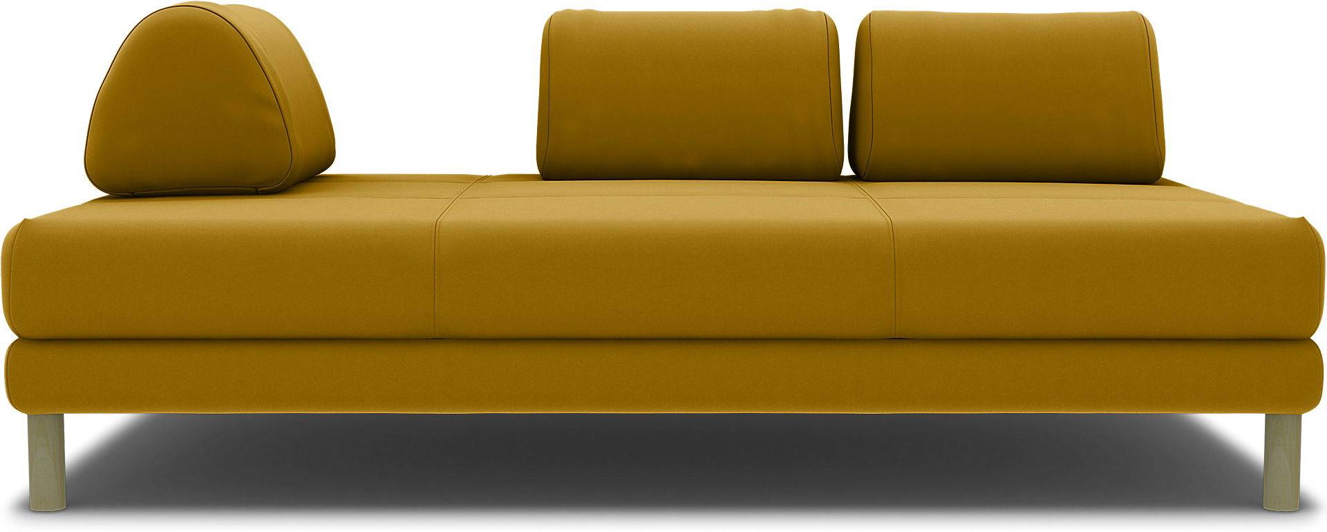 IKEA - Bezug für Bettsofa Flottebo, 120 cm, Dijon, Samt - Bemz von Bemz