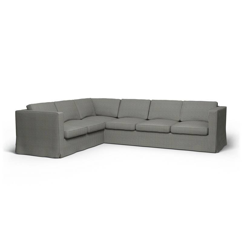 IKEA - Bezug für Ecksofa Karlanda (2+3), Dark Blue / Natural, Leinen - Bemz von Bemz