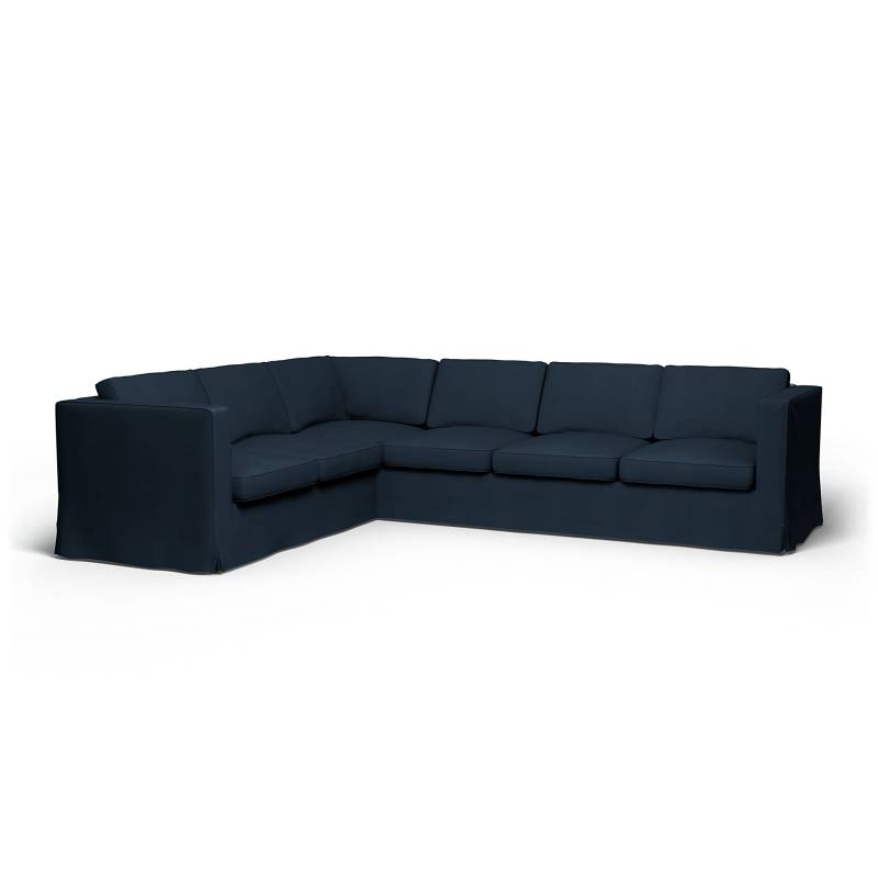 IKEA - Bezug für Ecksofa Karlanda (2+3), Navy Blue, Baumwolle - Bemz von Bemz