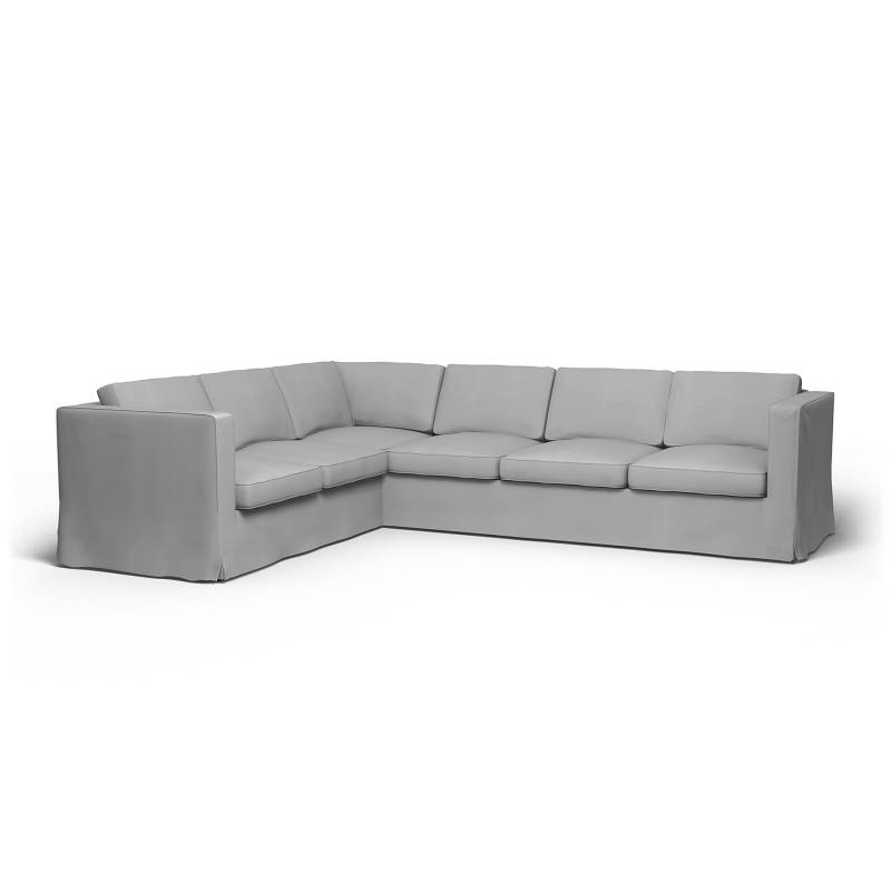IKEA - Bezug für Ecksofa Karlanda (2+3), Silver Grey, Baumwolle - Bemz von Bemz