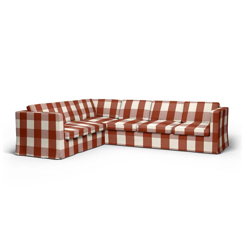 IKEA - Bezug für Ecksofa Karlanda (2+3), Terracotta, Leinen - Bemz von Bemz