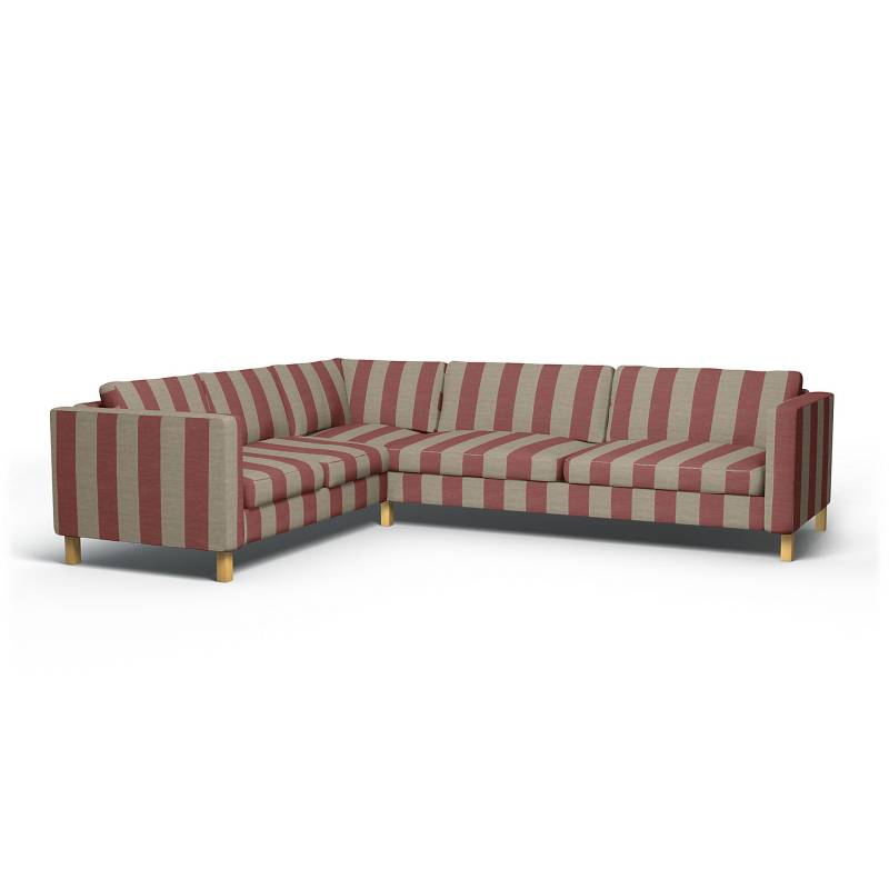IKEA - Bezug für Ecksofa Karlstad (2+3), Soft Red, Leinen - Bemz von Bemz