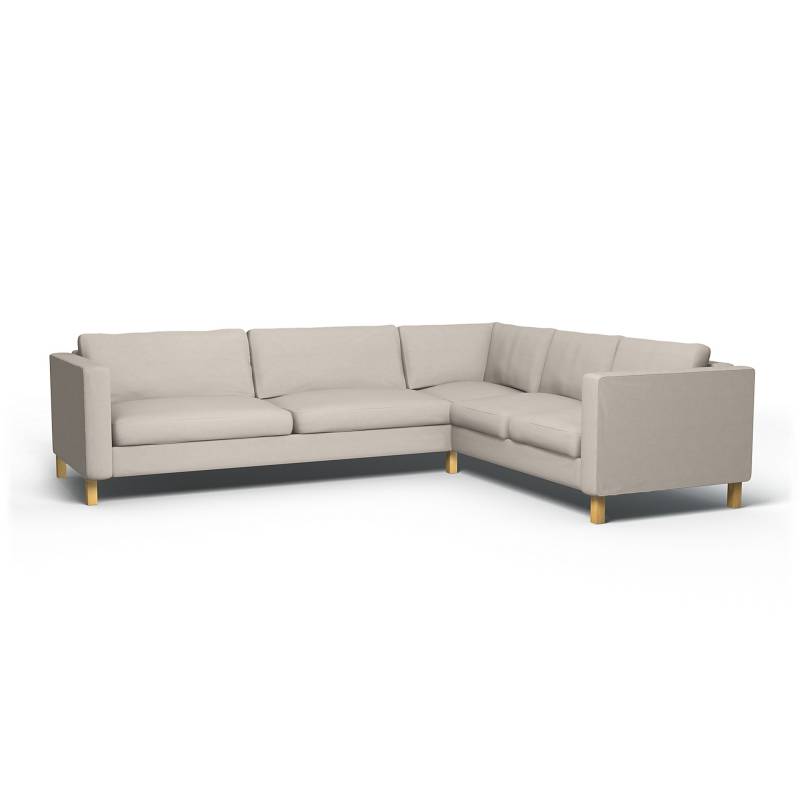 IKEA - Bezug für Ecksofa Karlstad (3+2), Chalk, Leinen - Bemz von Bemz