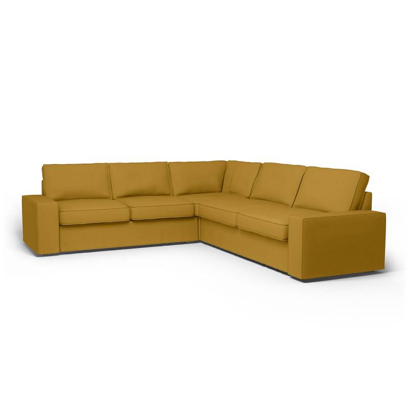 IKEA - Bezug für Ecksofa Kivik (2+2), Honey Mustard, Baumwolle - Bemz von Bemz