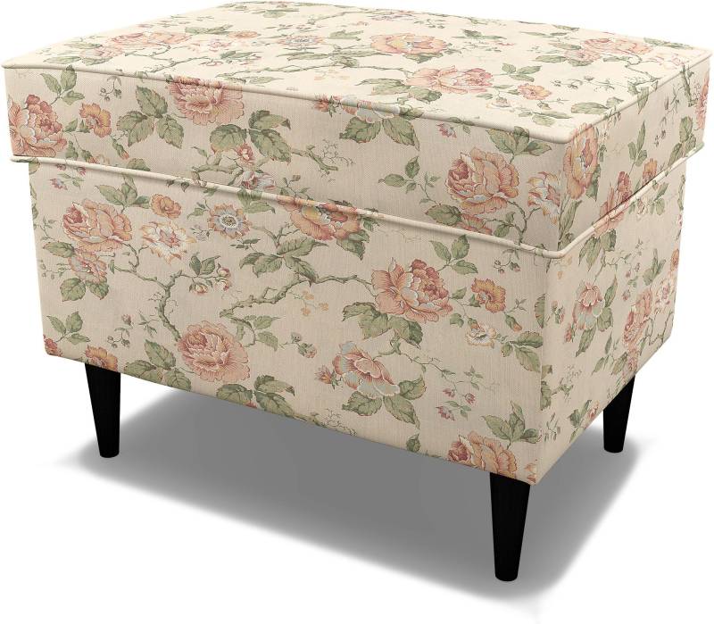 IKEA - Bezug für Hocker Strandmon, Rosenträd Light, BEMZ x BORÅSTAPETER COLLECTION - Bemz von Bemz