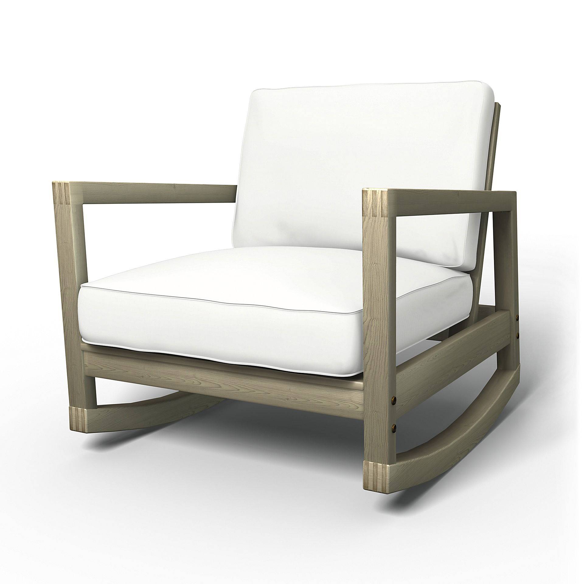 IKEA - Bezug für Schaukelstuhl Lillberg, Absolute White, Leinen - Bemz von Bemz