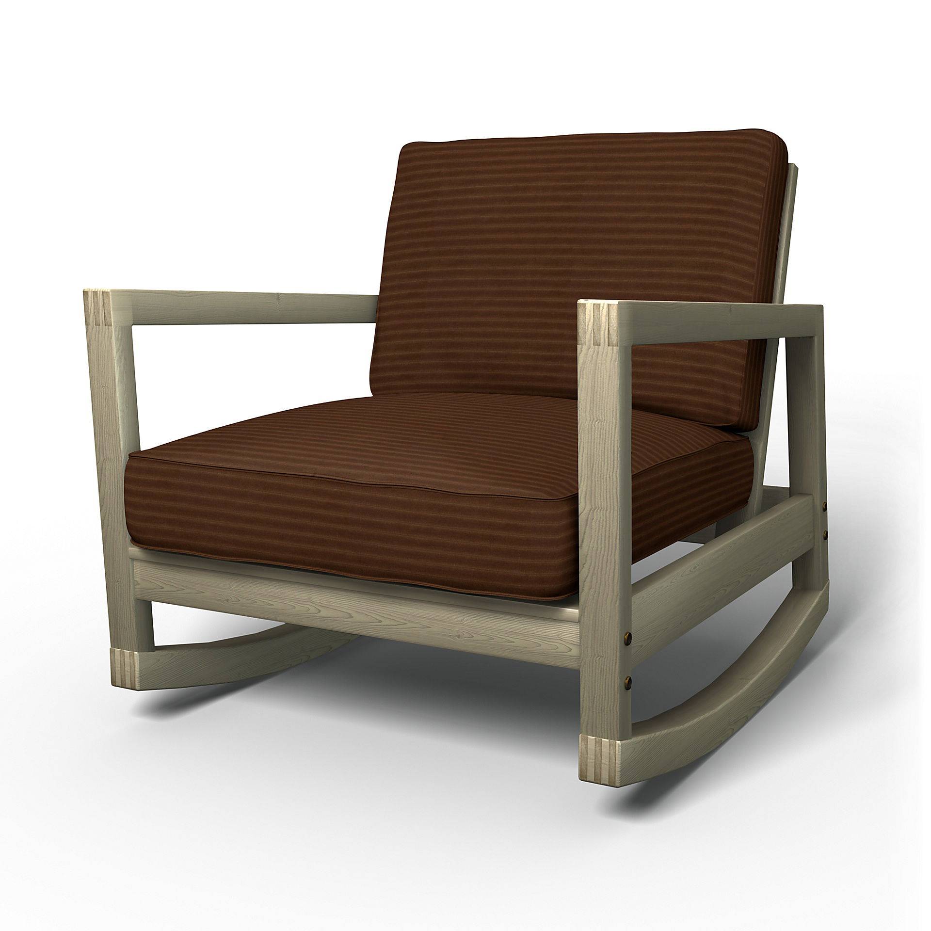 IKEA - Bezug für Schaukelstuhl Lillberg, Chocolate Brown, Cord - Bemz von Bemz