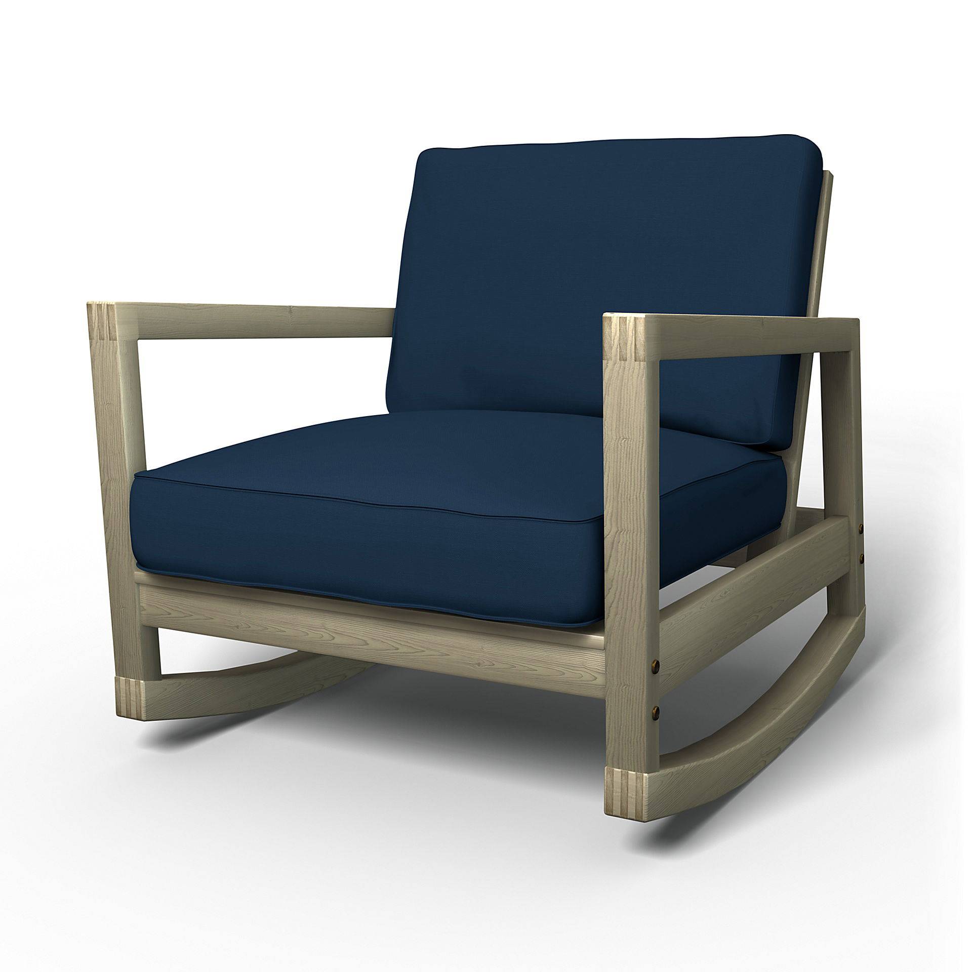 IKEA - Bezug für Schaukelstuhl Lillberg, Deep Navy Blue, Baumwolle - Bemz von Bemz