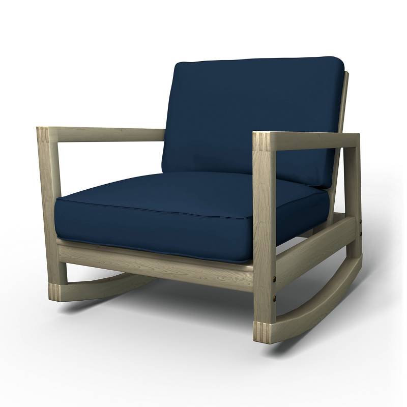 IKEA - Bezug für Schaukelstuhl Lillberg, Deep Navy Blue, Baumwolle - Bemz von Bemz