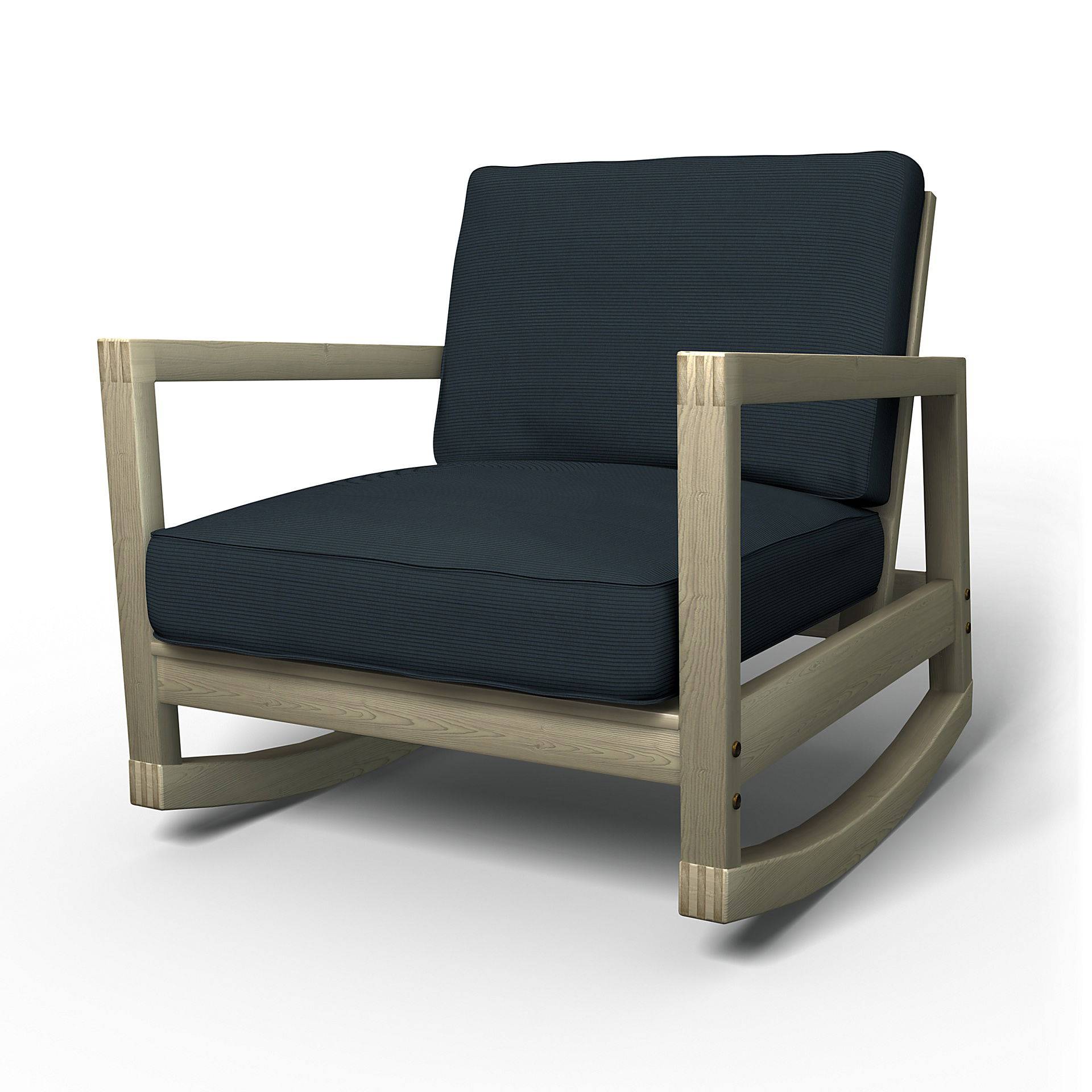 IKEA - Bezug für Schaukelstuhl Lillberg, Orion Blue, Cord - Bemz von Bemz