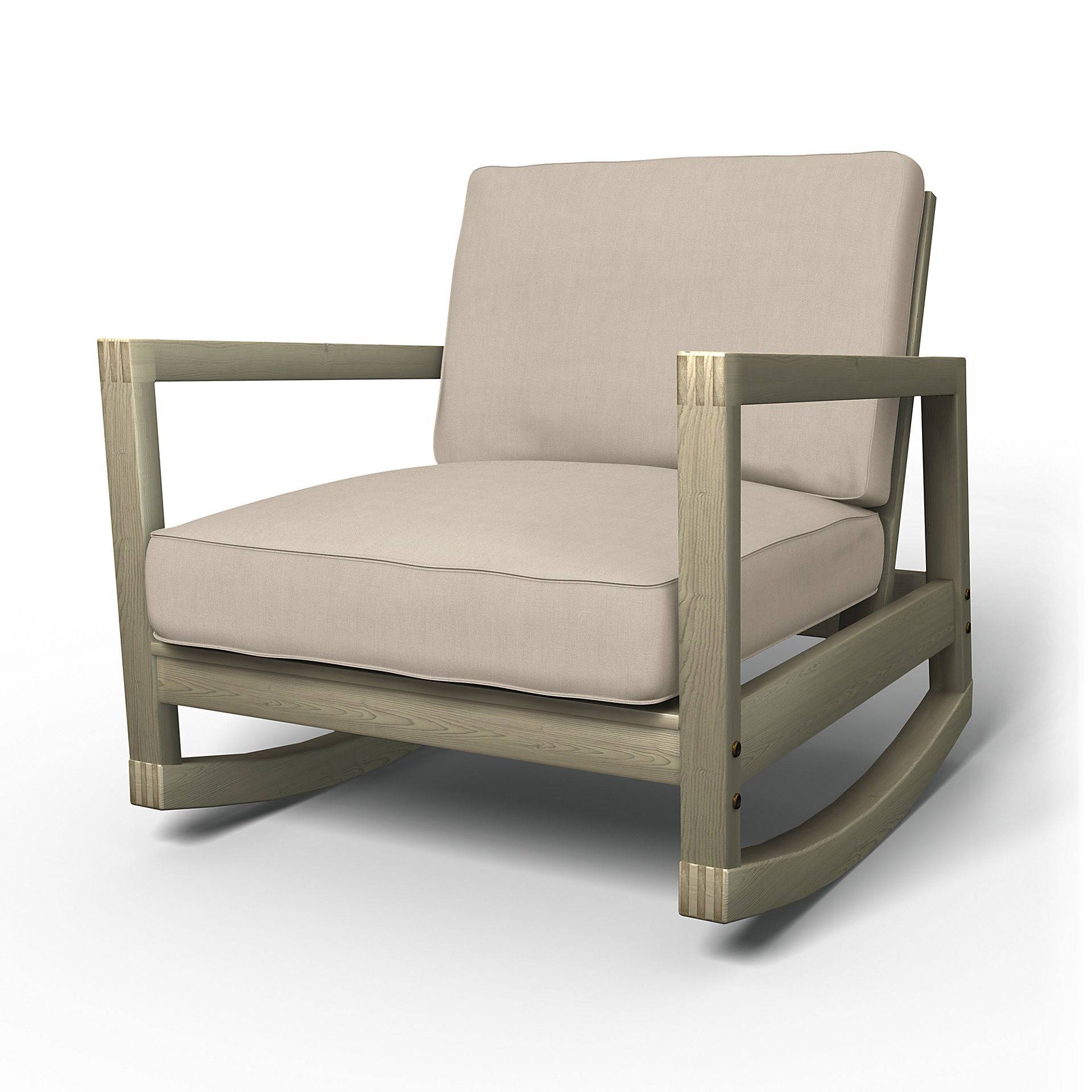 IKEA - Bezug für Schaukelstuhl Lillberg, Parchment, Leinen - Bemz von Bemz
