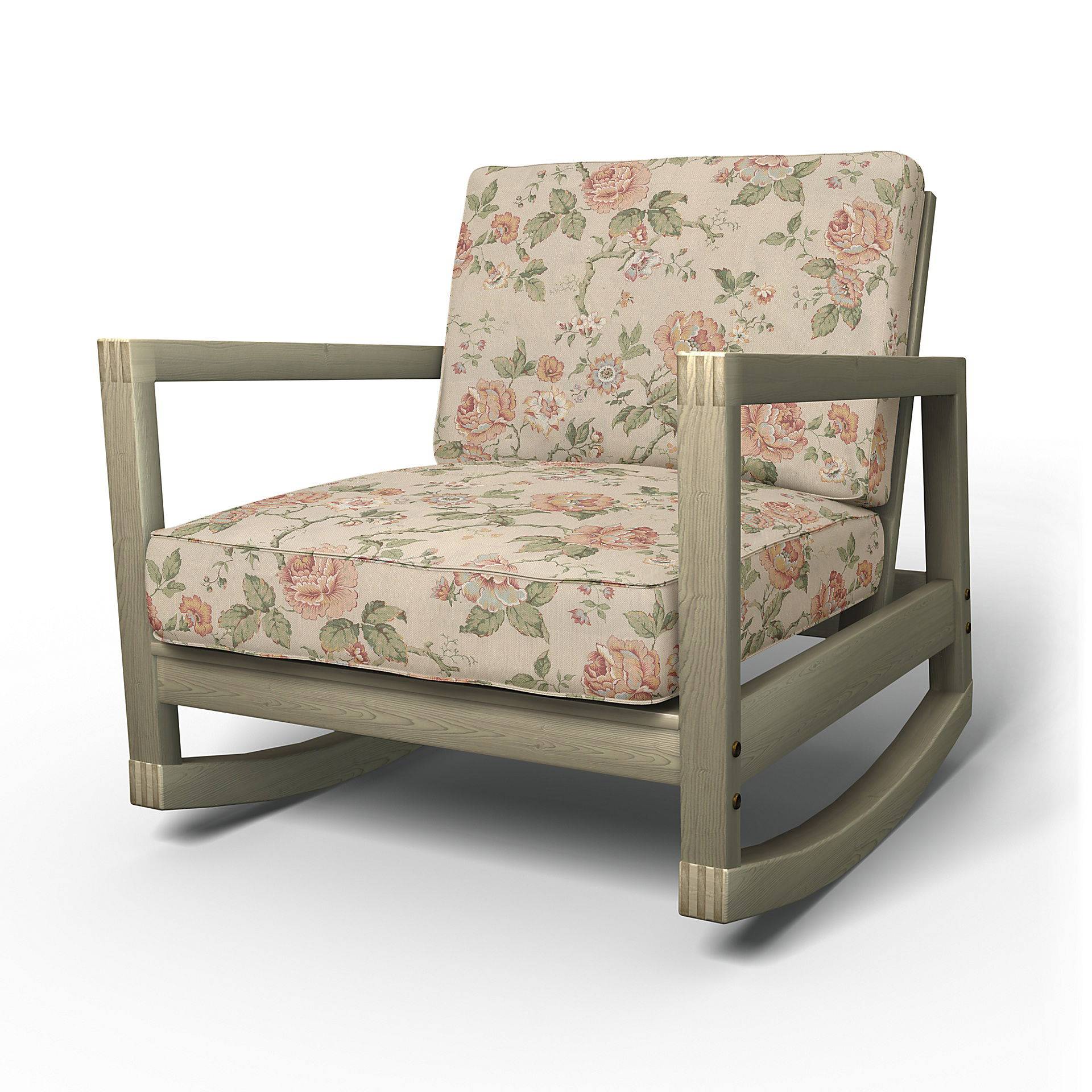 IKEA - Bezug für Schaukelstuhl Lillberg, Rosenträd Light, BEMZ x BORÅSTAPETER COLLECTION - Bemz von Bemz