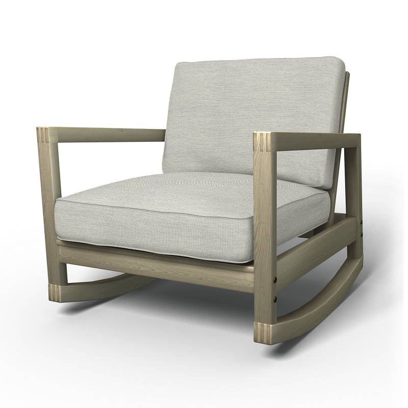 IKEA - Bezug für Schaukelstuhl Lillberg, Silver Grey, Baumwolle - Bemz von Bemz