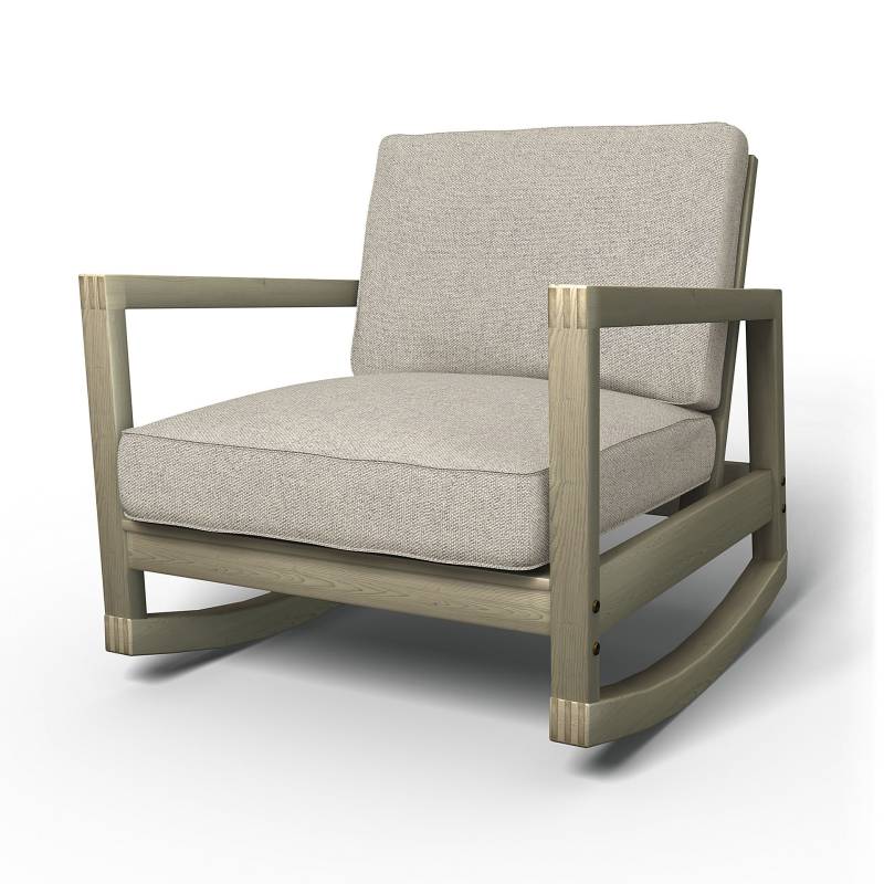IKEA - Bezug für Schaukelstuhl Lillberg, Silver Grey, Baumwolle - Bemz von Bemz