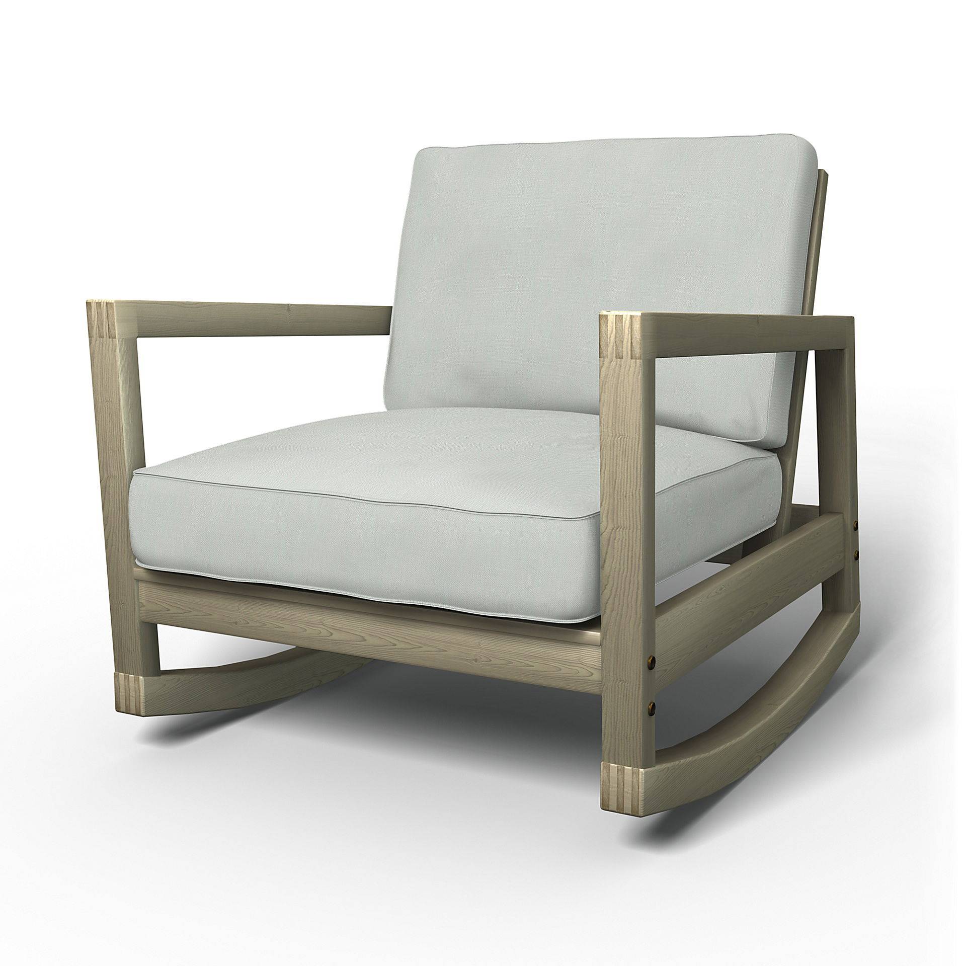 IKEA - Bezug für Schaukelstuhl Lillberg, Silver Grey, Leinen - Bemz von Bemz