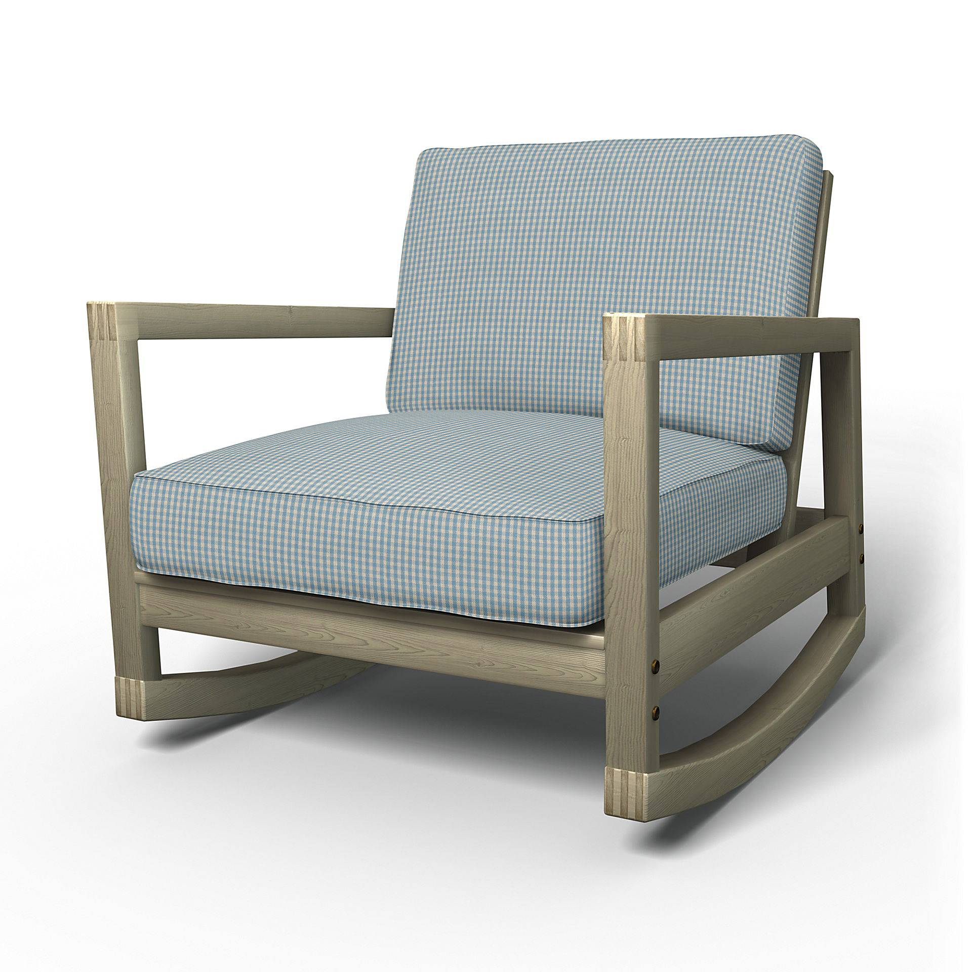 IKEA - Bezug für Schaukelstuhl Lillberg, Sky Blue, Baumwolle - Bemz von Bemz
