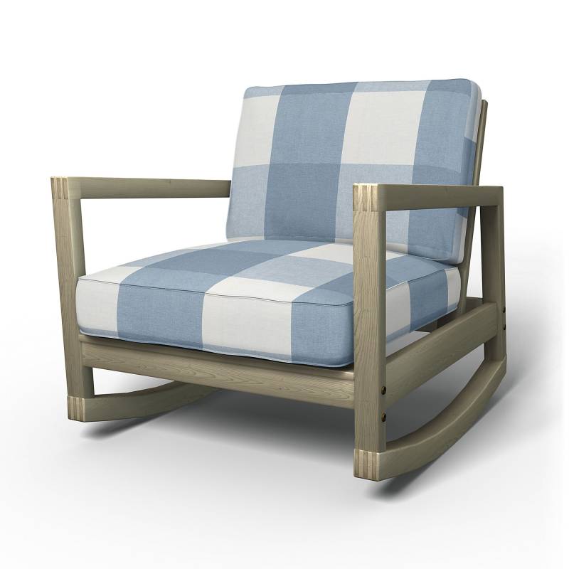 IKEA - Bezug für Schaukelstuhl Lillberg, Sky Blue, Leinen - Bemz von Bemz