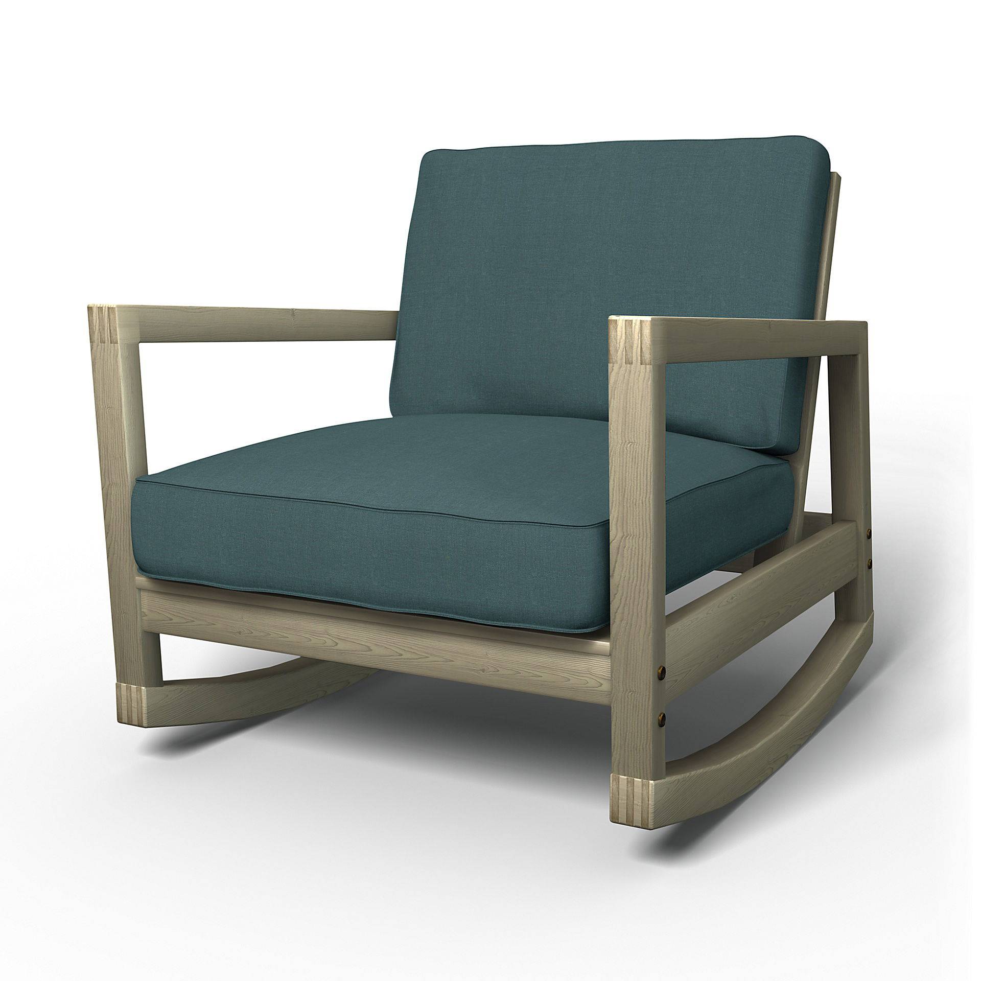 IKEA - Bezug für Schaukelstuhl Lillberg, Slate Blue, Leinen - Bemz von Bemz