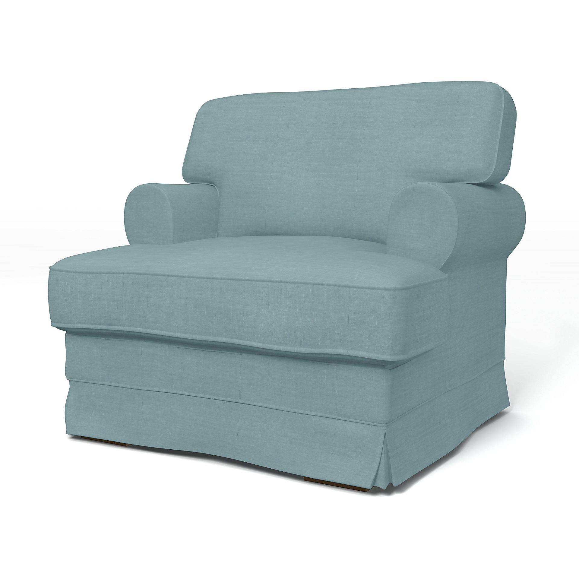 IKEA - Bezug für Sessel Ekeskog, Dusty Blue, Leinen - Bemz IKEA - Bezug für Sessel Ekeskog, Dusty Blue, Leinen - Bemz von Bemz
