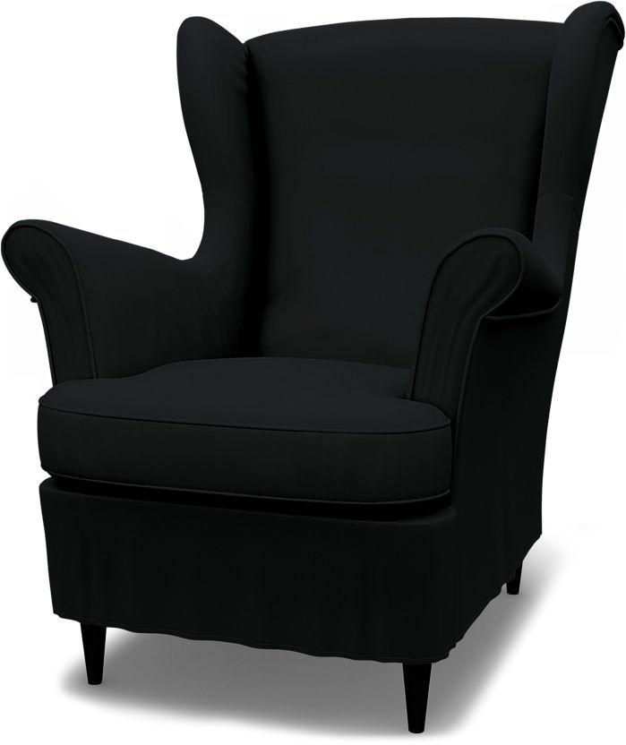 IKEA - Bezug für Sessel Strandmon, Jet Black, Baumwolle - Bemz von Bemz