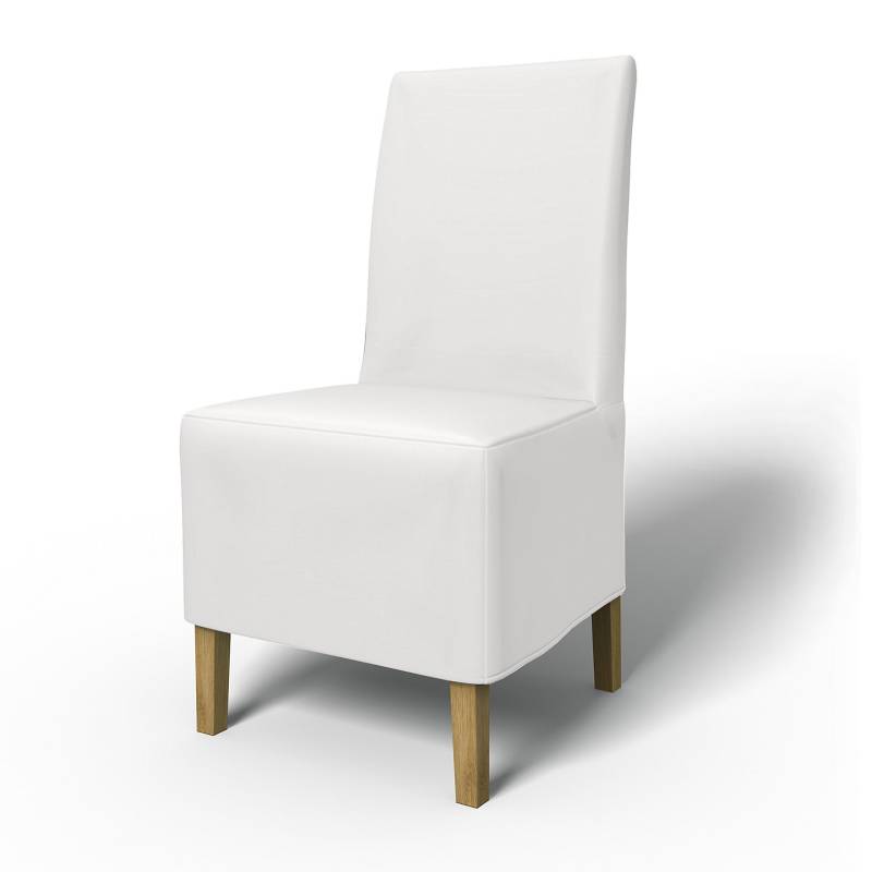 IKEA - Bezug für Stuhl Henriksdal Halblanger (Standard Modell), Absolute White, Baumwolle - Bemz von Bemz