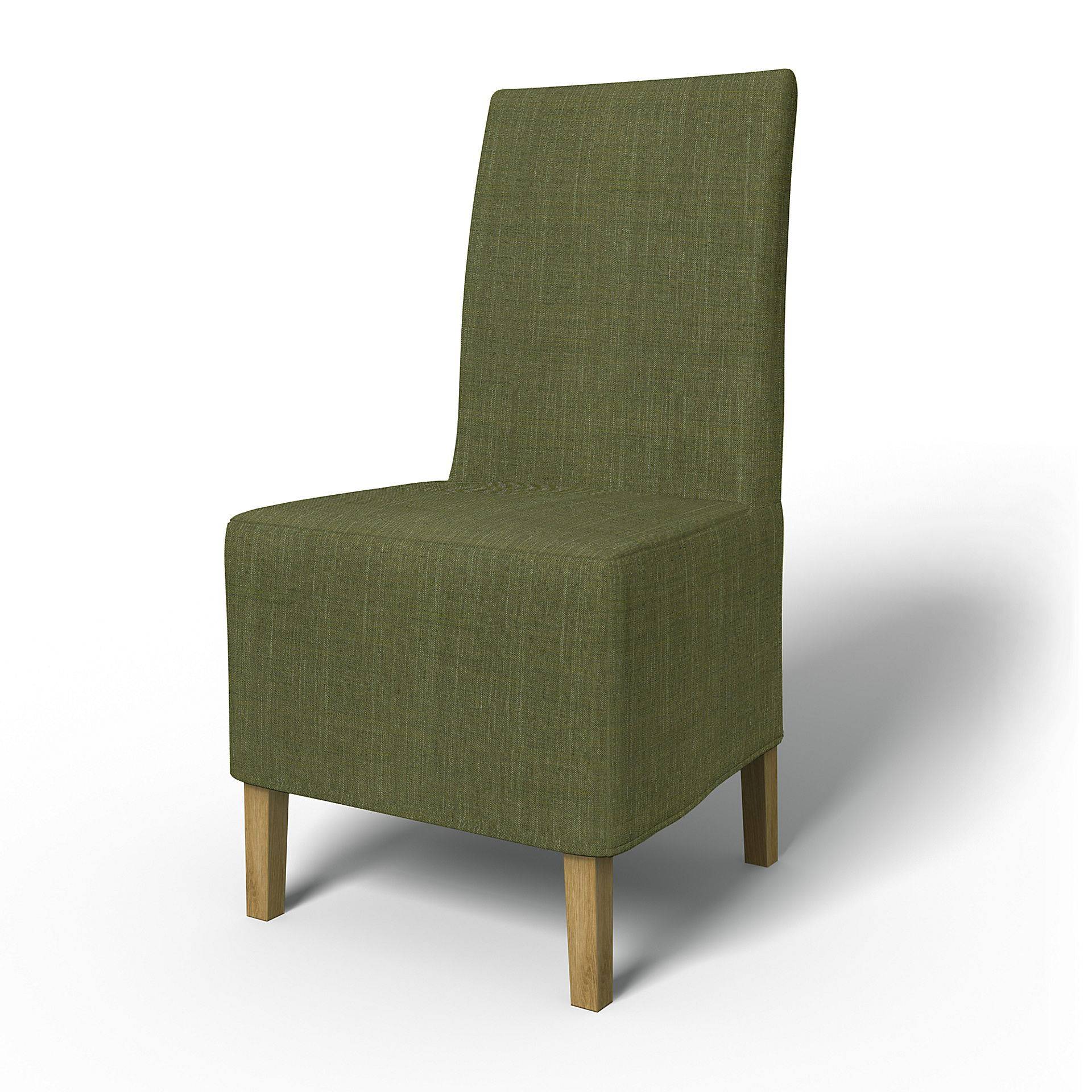 IKEA - Bezug für Stuhl Henriksdal Halblanger (Standard Modell), Moss Green, BOUCLÉ & TEXTURIERT - Bemz von Bemz