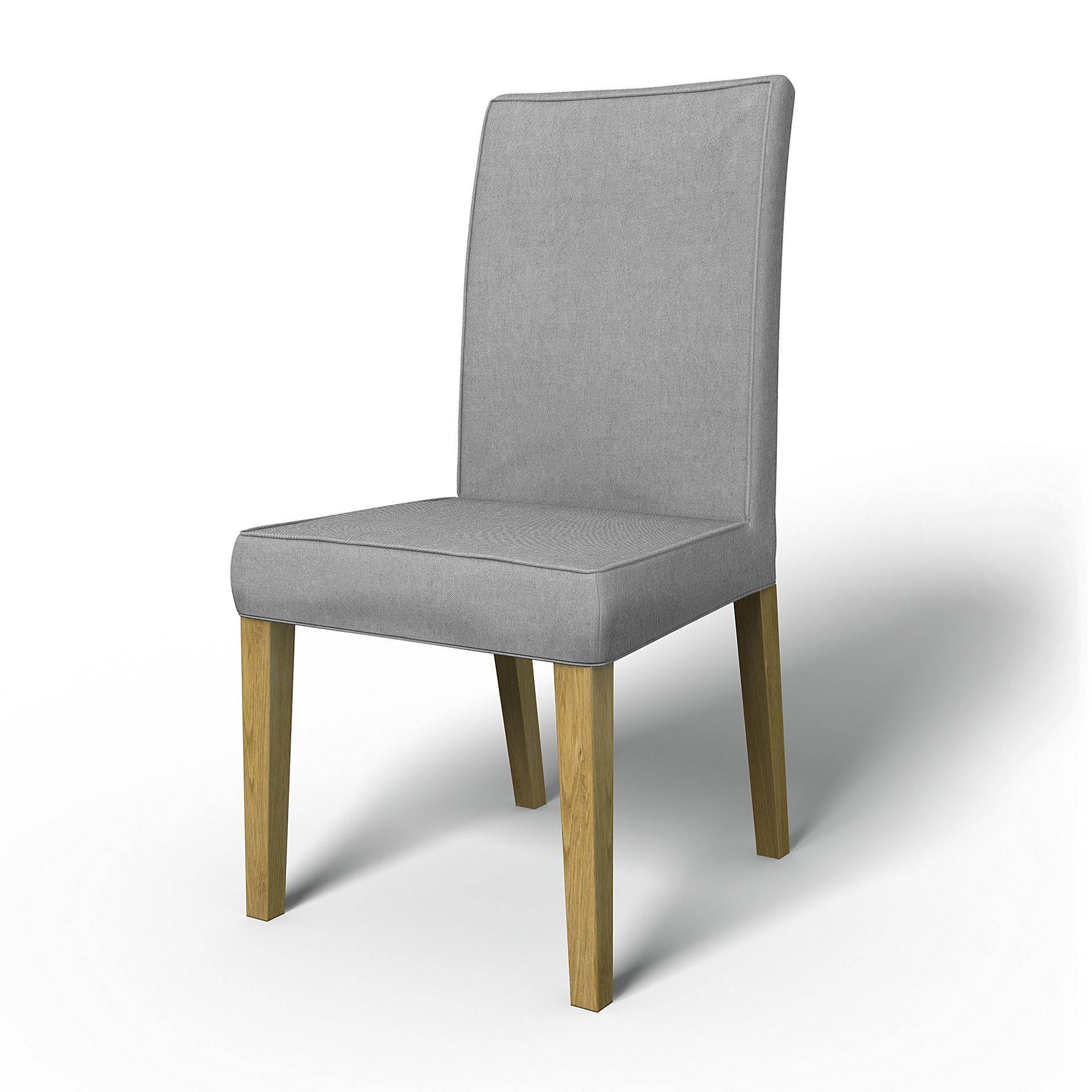 IKEA - Bezug für Stuhl Henriksdal mit Kadern/Paspeln (Standard Modell), Graphite, Leinen - Bemz von Bemz