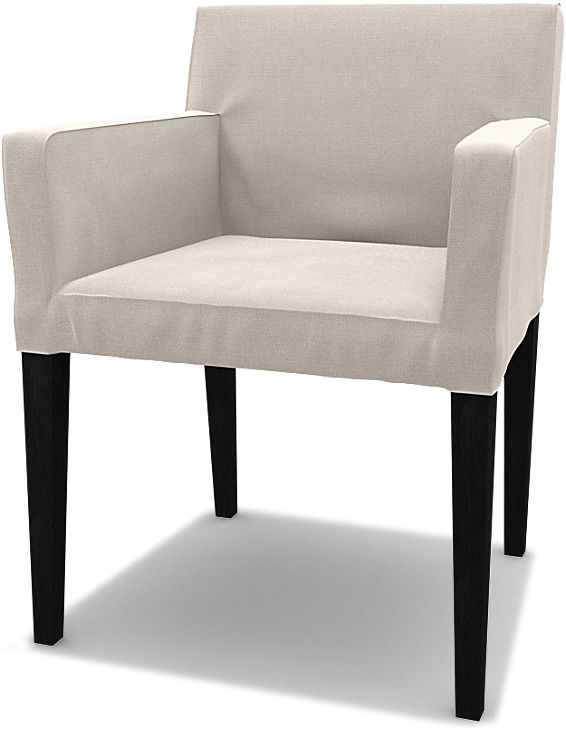 IKEA - Bezug für Stuhl Nils mit Armlehnen, Chalk, Leinen - Bemz IKEA - Bezug für Stuhl Nils mit Armlehnen, Chalk, Leinen - Bemz von Bemz