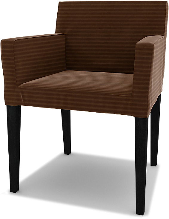 IKEA - Bezug für Stuhl Nils mit Armlehnen, Chocolate Brown, Cord - Bemz IKEA - Bezug für Stuhl Nils mit Armlehnen, Chocolate Brown, Cord - Bemz von Bemz