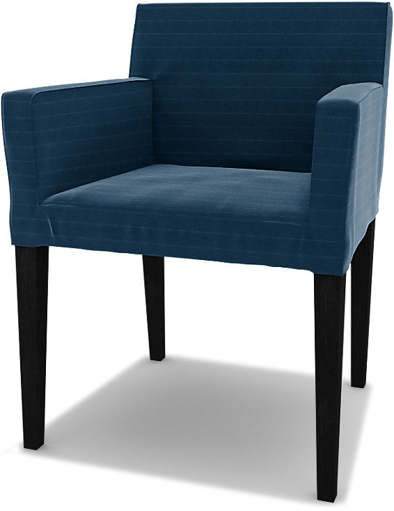 IKEA - Bezug für Stuhl Nils mit Armlehnen, Denim Blue, Samt - Bemz IKEA - Bezug für Stuhl Nils mit Armlehnen, Denim Blue, Samt - Bemz von Bemz